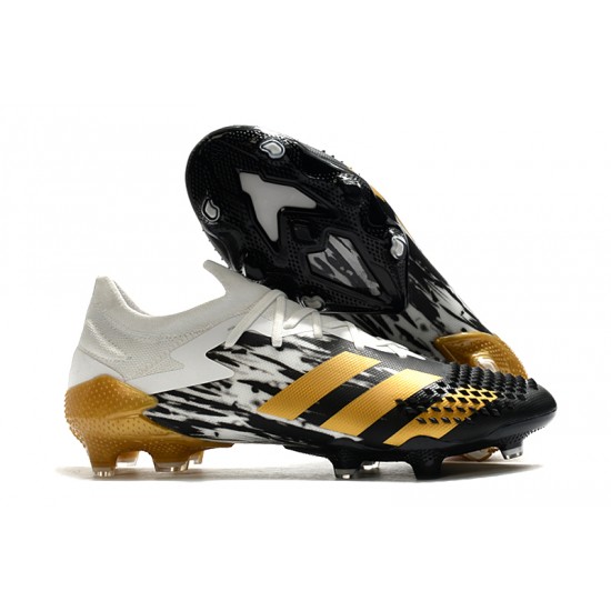 Adidas Predator Mutator 20.1 FG Low Black Gold White Football Boots