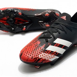 Adidas Predator Mutator 20.1 FG Low Black White Red Football Boots