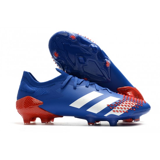 Adidas Predator Mutator 20.1 FG Low Red White Blue Football Boots