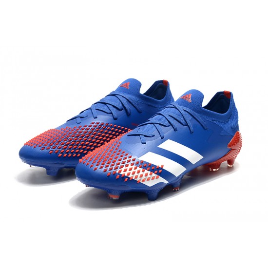 Adidas Predator Mutator 20.1 FG Low Red White Blue Football Boots