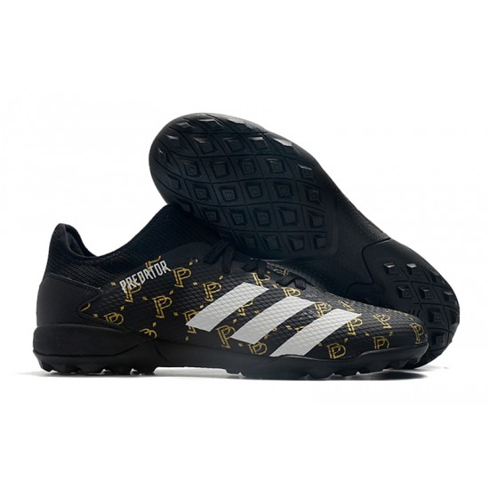 Adidas Predator Mutator 20.3 L TF Black White Gold Football Boots