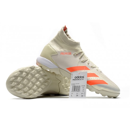 Adidas Predator Mutator 20.3 TF High Beige Orange White Football Boots