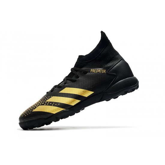 Adidas Predator Mutator 20.3 TF High Black Gold Football Boots