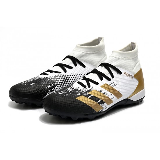 Adidas Predator Mutator 20.3 TF High Black White Gold Football Boots