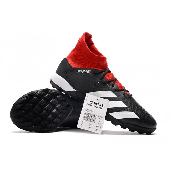 Adidas Predator Mutator 20.3 TF High White Black Red Football Boots