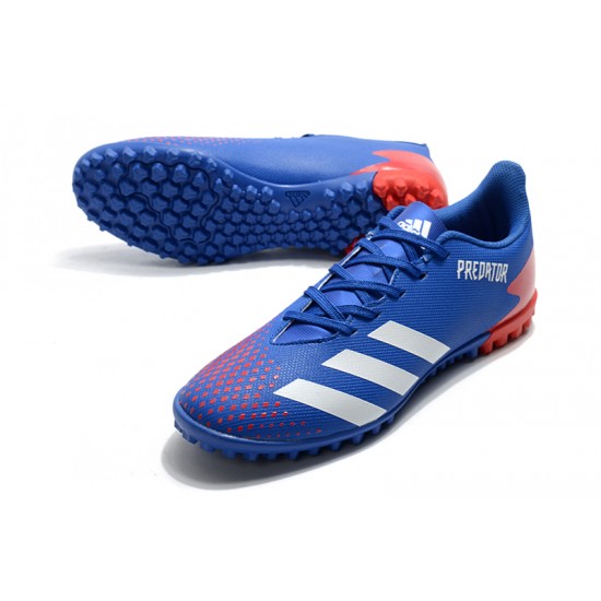 Adidas Predator Mutator 20.4 TF Low Blue White Red Football Boots