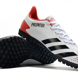 Adidas Predator Mutator 20.4 TF Low White Black Red Football Boots