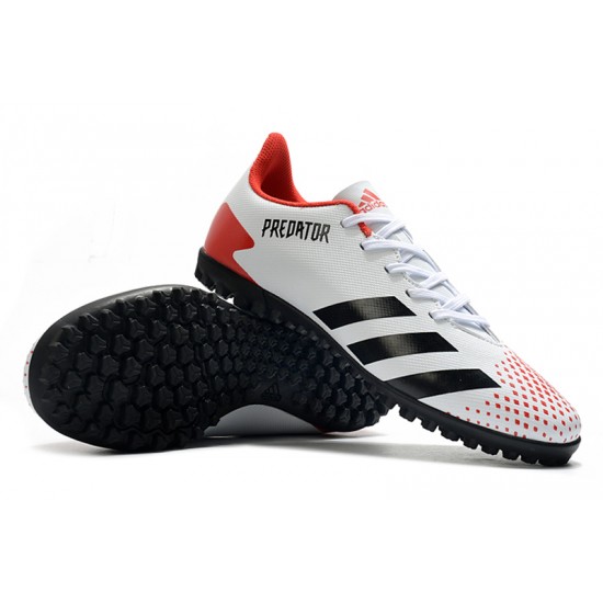 Adidas Predator Mutator 20.4 TF Low White Black Red Football Boots