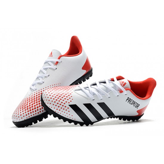 Adidas Predator Mutator 20.4 TF Low White Black Red Football Boots