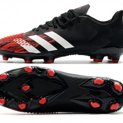 Adidas Predator 20.2 FG Low White Black Red Football Boots