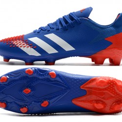 Adidas Predator 20.2 FG Low White Blue Orange Football Boots