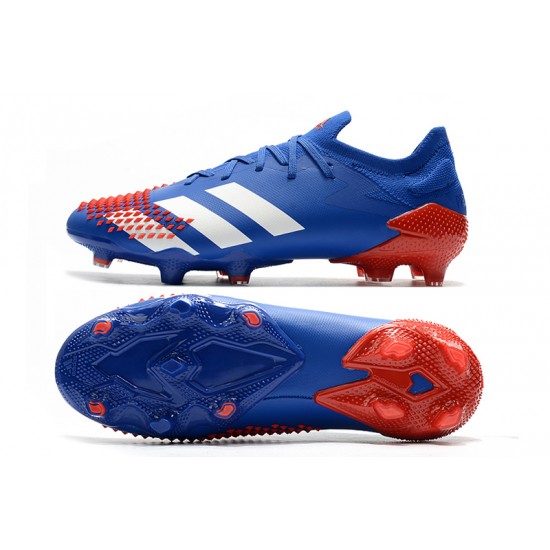 Adidas Predator Mutator 20.1 FG Low Red White Blue Football Boots