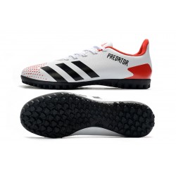 Adidas Predator Mutator 20.4 TF Low White Black Red Football Boots