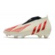 Adidas Predator Edge High FG Beige Red Black Football Boots