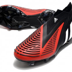 Adidas Predator Edge High FG Black White Red Football Boots 