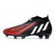 Adidas Predator Edge High FG Black White Red Football Boots