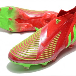 Adidas Predator Edge High FG Green Red Football Boots 