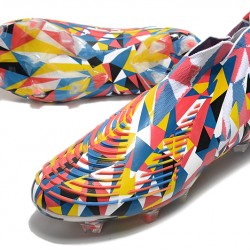Adidas Predator Edge High FG Orange Blue Football Boots 
