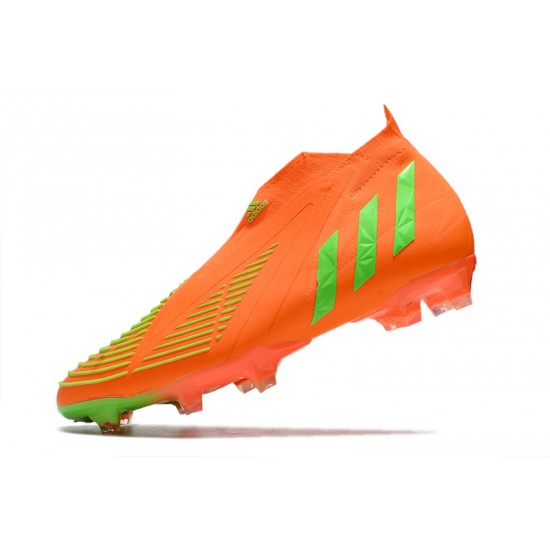 Adidas Predator Edge High FG Orange Green Football Boots