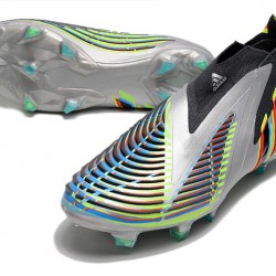 Adidas Predator Edge High FG Silver Black Green Football Boots 