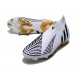 Adidas Predator Edge High FG White Black Gold Football Boots