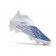 Adidas Predator Edge High FG White Blue Football Boots