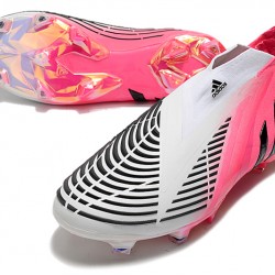 Adidas Predator Edge High FG White Peach Black Football Boots 