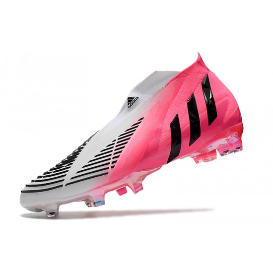 Adidas Predator Edge High FG White Peach Black Football Boots