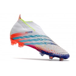 Adidas Predator FIFA World Cup Qatar 2022 Edge High FG White Blue Orange Football Boots 