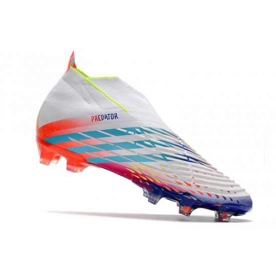 Adidas Predator FIFA World Cup Qatar 2022 Edge High FG White Blue Orange Football Boots