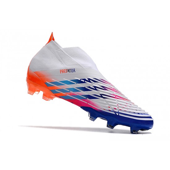 Adidas Predator FIFA World Cup Qatar 2022 Edge High FG White Orange Blue Football Boots