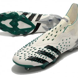 Adidas Predator Freak .1 High FG Beige Black Green Football Boots 