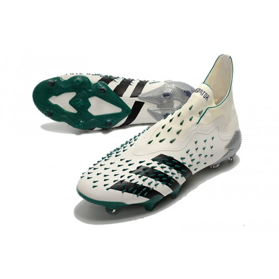 Adidas Predator Freak .1 High FG Beige Black Green Football Boots