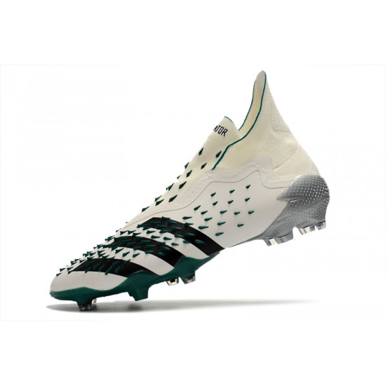 Adidas Predator Freak .1 High FG Beige Black Green Football Boots