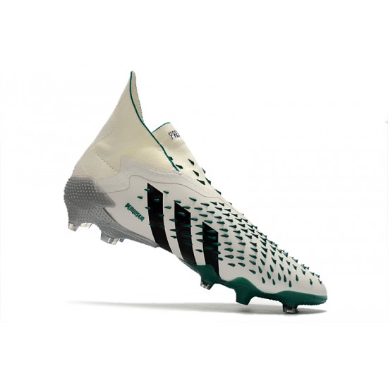 Adidas Predator Freak .1 High FG Beige Black Green Football Boots