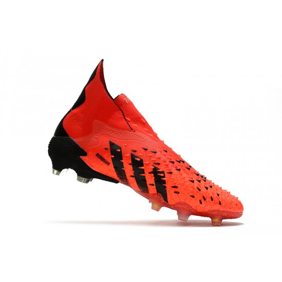Adidas Predator Freak .1 High FG Black Red Football Boots