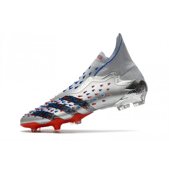 Adidas Predator Freak .1 High FG Silver Black Red Football Boots