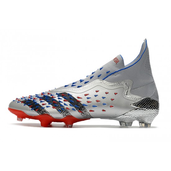 Adidas Predator Freak .1 High FG Silver Black Red Football Boots