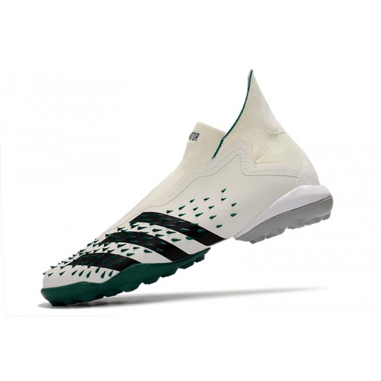 Adidas Predator Freak .1 High TF Black Beige Green Football Boots