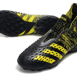 Adidas Predator Freak .1 High TF Black Yellow Football Boots 
