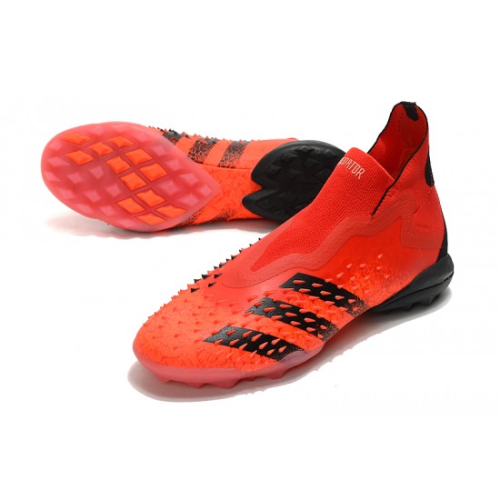 Adidas Predator Freak .1 High TF Red Black Football Boots