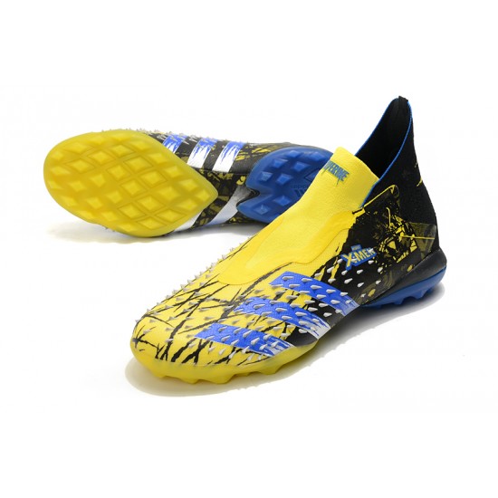 Adidas Predator Freak .1 High TF Yellow Black Blue Football Boots