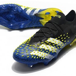 Adidas Predator Freak .1 Low FG Black Blue Yellow Football Boots 