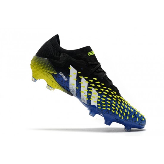 Adidas Predator Freak .1 Low FG Black Blue Yellow Football Boots