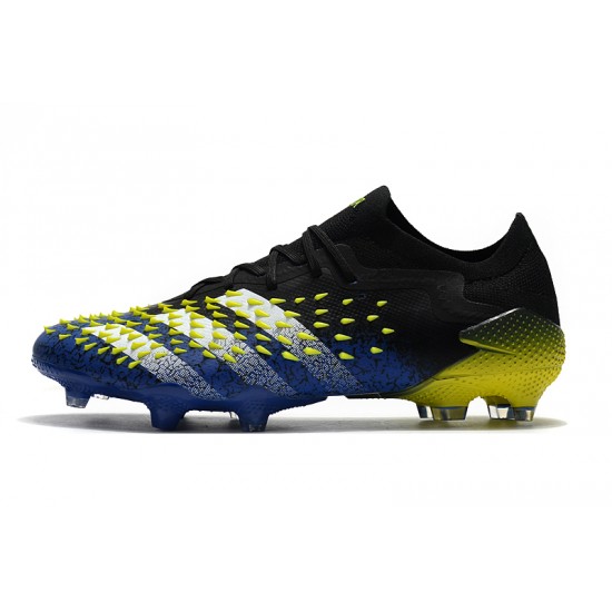 Adidas Predator Freak .1 Low FG Black Blue Yellow Football Boots