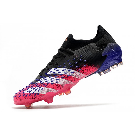 Adidas Predator Freak .1 Low FG Black Peach Silver Football Boots