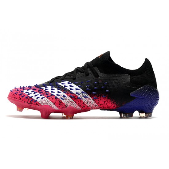 Adidas Predator Freak .1 Low FG Black Peach Silver Football Boots