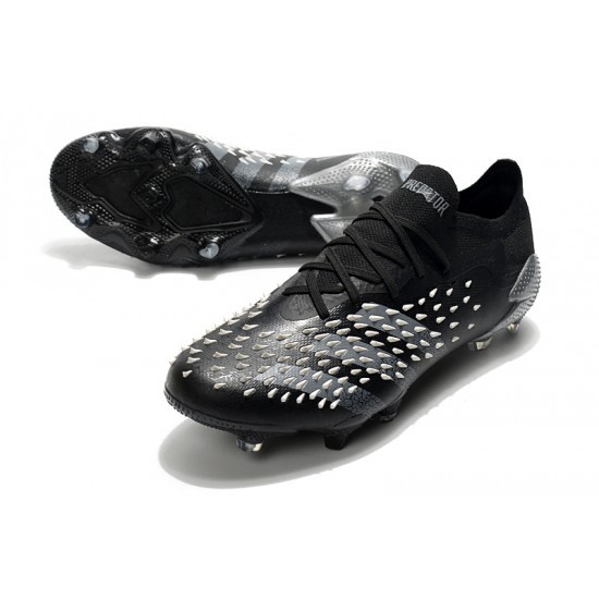 Adidas Predator Freak .1 Low FG Black White Football Boots