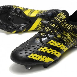 Adidas Predator Freak .1 Low FG Black Yellow Football Boots 