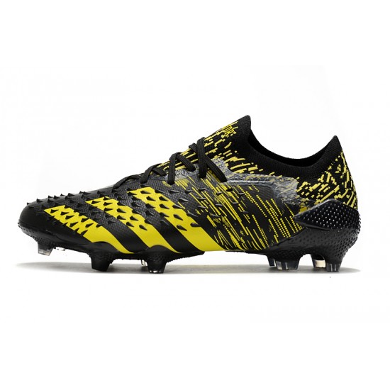 Adidas Predator Freak .1 Low FG Black Yellow Football Boots